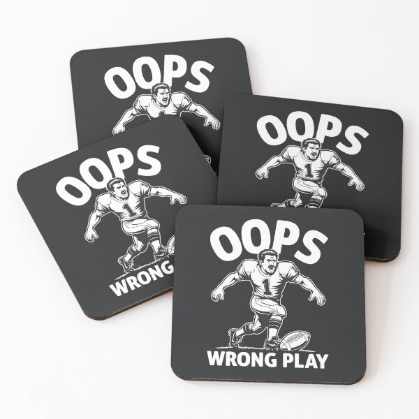 Item preview, Oops Wrong Play – Football Fail Humor designed and sold by Taans-Creation.