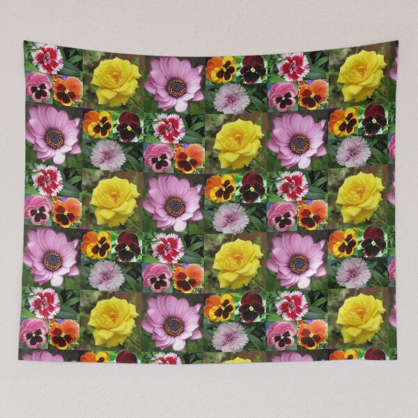 Item preview, Sunkissed Summer Flowers Collage - Unframed designed and sold by BlueMoonRose.