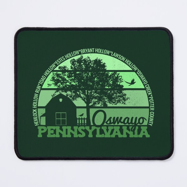 Item preview, Oswayo Pennsylvania Sunset Retro Vintage Local Pride Logo designed and sold by CRHPOD20.