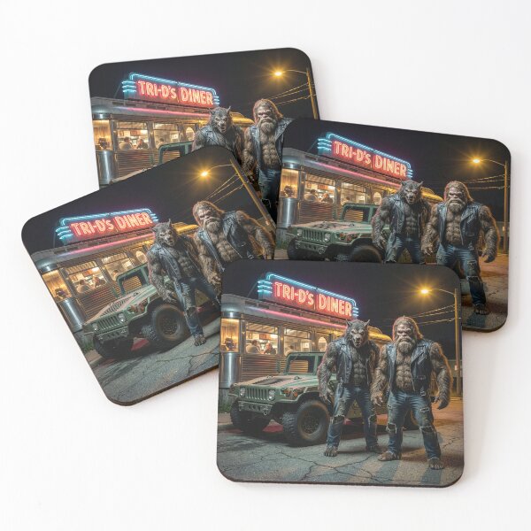 Item preview, Bigfoot and Werewolf Out on the Town designed and sold by Tridentulus.