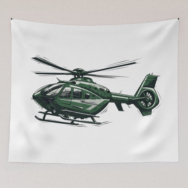 Item preview, EC135 Light Utility Helicopter Illustration designed and sold by Combat Skies.