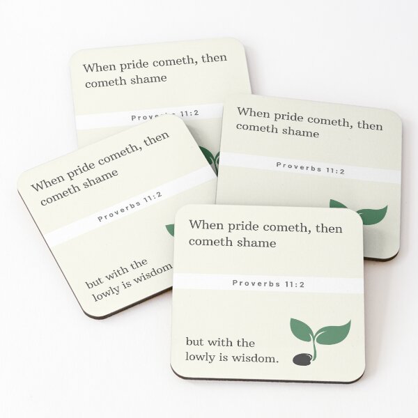 Item preview, Proverbs 11:2 designed and sold by Undonemadenew.