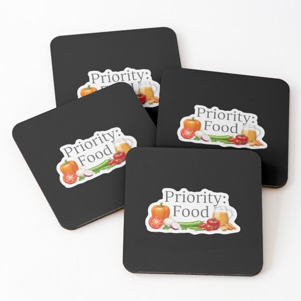 Item preview, Priority Food – Bold Healthy Lifestyle Statement designed and sold by PixelVibe782.