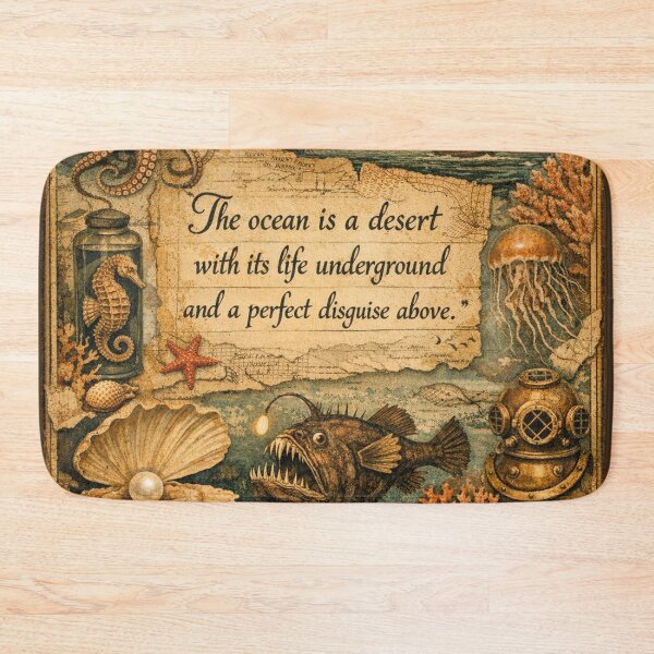 Item preview, Vintage Ocean Collage – Maritime Charm and Quote designed and sold by Mauswohn.