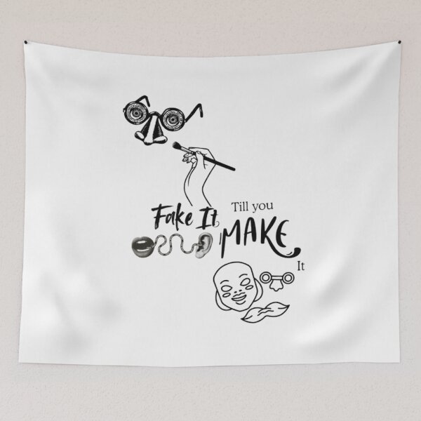 Item preview, Fake it till you make it life quote designed and sold by Ngraved06.