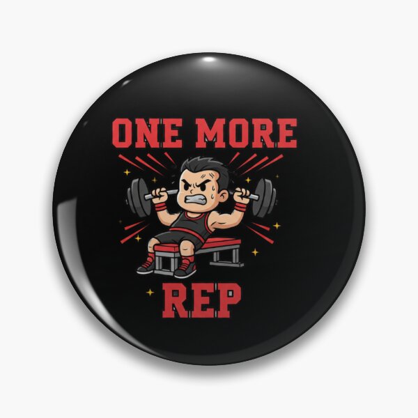 Item preview, One More Rep Motivational Gym Cartoon Design | Fitness Workout Digital Illustration for T-Shirts & POD designed and sold by CozyPops.