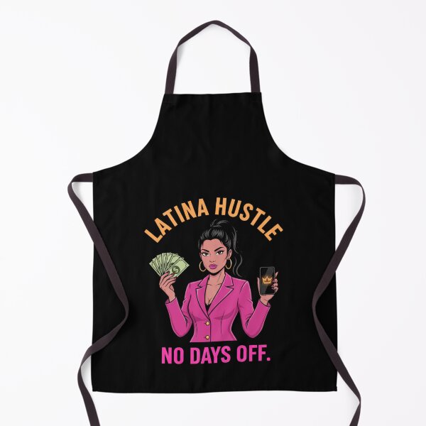 Item preview, Latina Hustle No Days Off Boss Quote designed and sold by MotivaChic.
