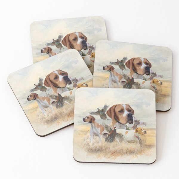 Item preview, Field Elegance – English Pointer Pheasant Hunting Artwork designed and sold by TammyHunterArt.