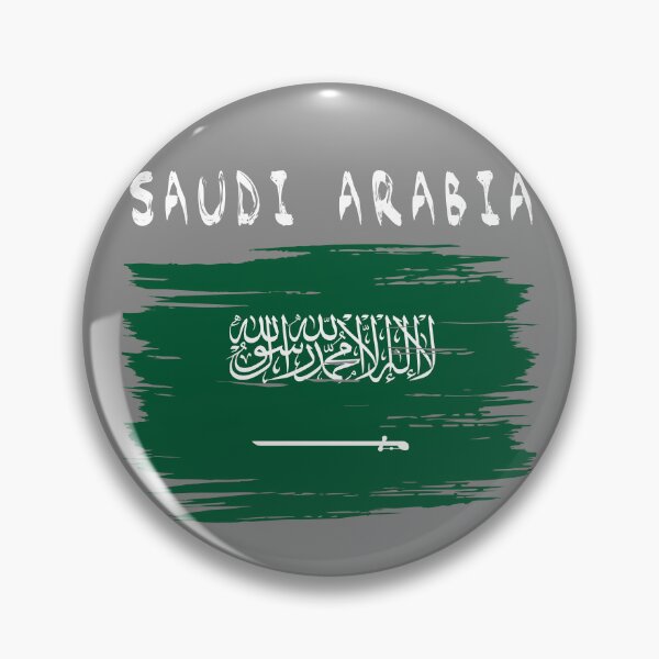 Item preview, Saudi Arabia Flag Artistic Brush Stroke Style designed and sold by mashmosh.