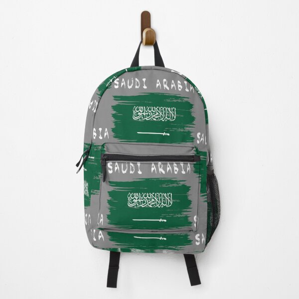Item preview, Saudi Arabia Flag Artistic Brush Stroke Style designed and sold by mashmosh.
