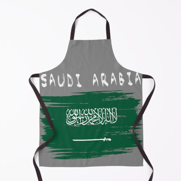 Item preview, Saudi Arabia Flag Artistic Brush Stroke Style designed and sold by mashmosh.
