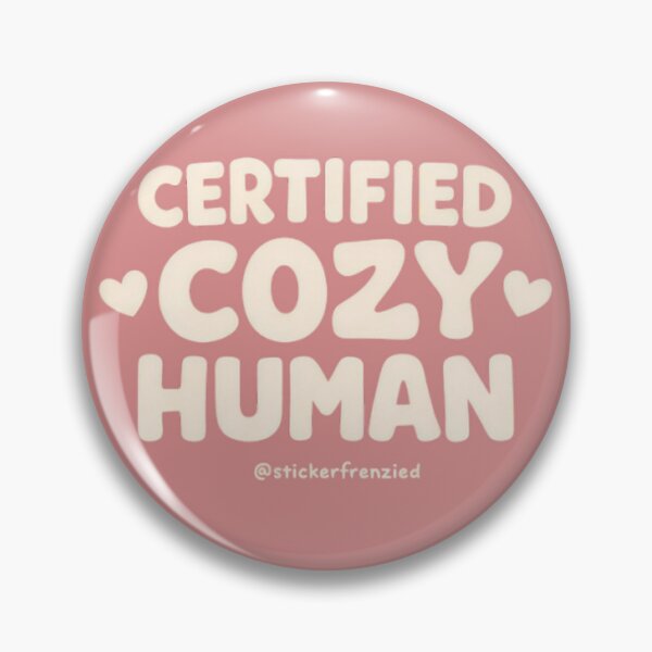 Item preview, "Certified Cozy Human – Cute Aesthetic Comfort Quote Design" designed and sold by StickerFrenzied.