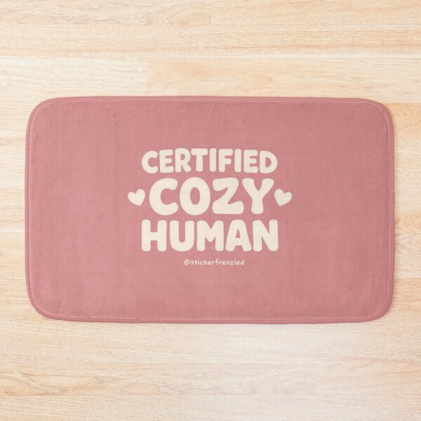 Item preview, "Certified Cozy Human – Cute Aesthetic Comfort Quote Design" designed and sold by StickerFrenzied.