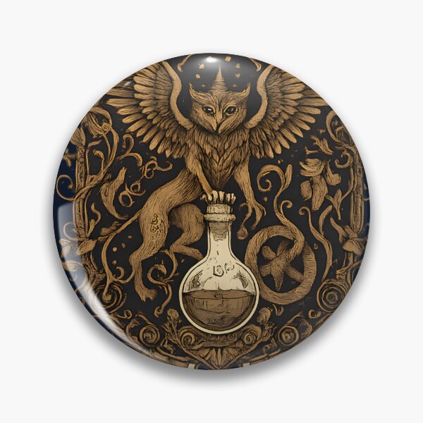 Item preview, The Alchemist's Guardian - Vintage Griffin & Elixir Illustration designed and sold by ArtCrafter13.