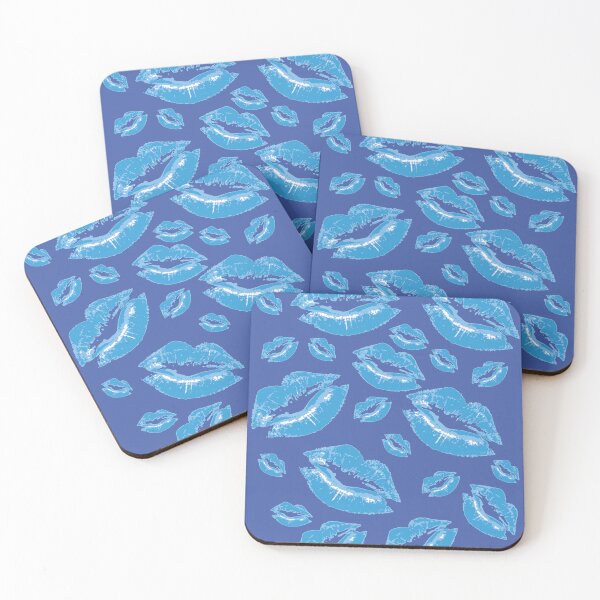 Item preview, Boyish Blue Lip Print Flirtatious Fun designed and sold by taiche.