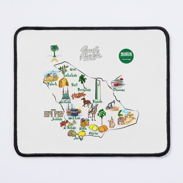 Item preview, Saudi Arabia Map Art, A Journey Through Heritage & Culture designed and sold by mashmosh.