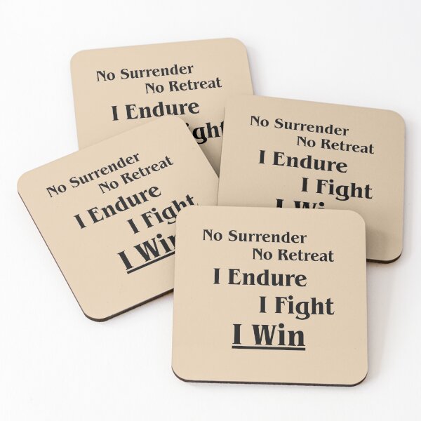 Item preview, Inspirational Success Quote - I Fight Until I Win Typography designed and sold by Artilura.
