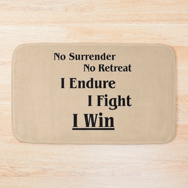 Item preview, Inspirational Success Quote - I Fight Until I Win Typography designed and sold by Artilura.