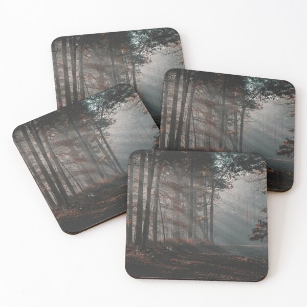 Item preview, Mystical forest at dawn – atmospheric nature photography designed and sold by Mauswohn.