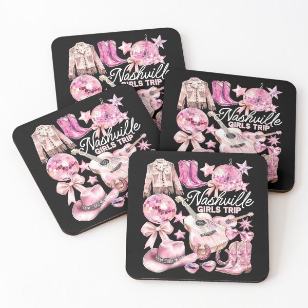 Item preview, Nashville Girls Trip Pink Cowgirl Bachelorette Party Doodles designed and sold by pansak.