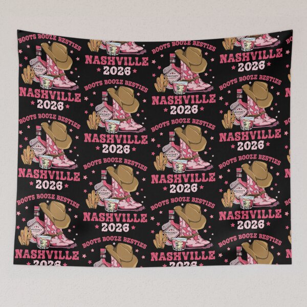 Item preview, Boots Booze & Besties Nashville 2026 Western Hat Boots Country Girls designed and sold by pansak.