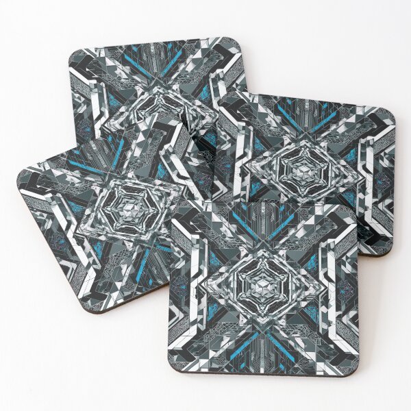 Item preview, Hexagonal Prism Core: Electric Blue Lattice designed and sold by mxztar.