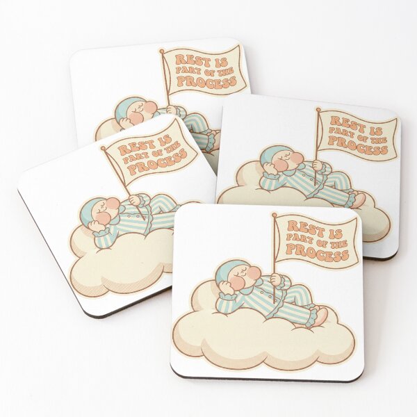 Item preview, Rest Is Part of the Process – Retro Burnout Recovery Design designed and sold by DIRTYSKETCHH.