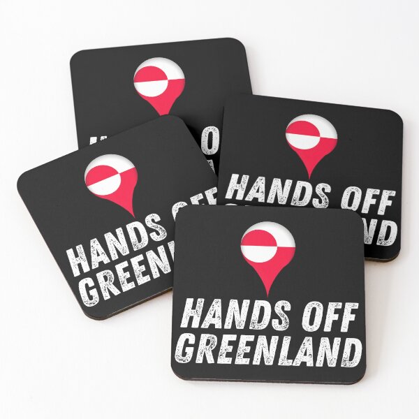 Item preview, Hands Off Greenland – Political Protest Slogan Tee designed and sold by Teetreasure2.