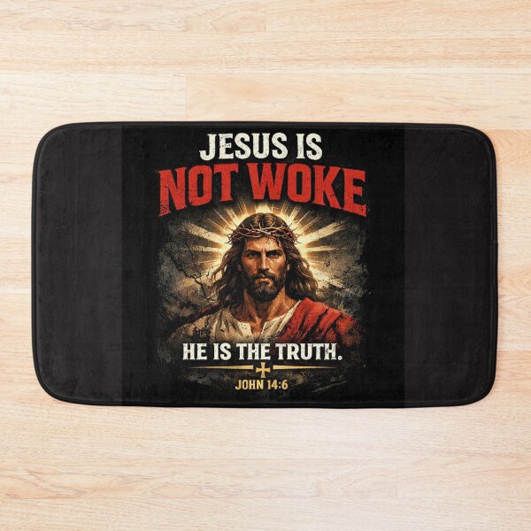 Item preview, JESUS IS NOT WOKE | JOHN 14:6 designed and sold by UnboundFull.