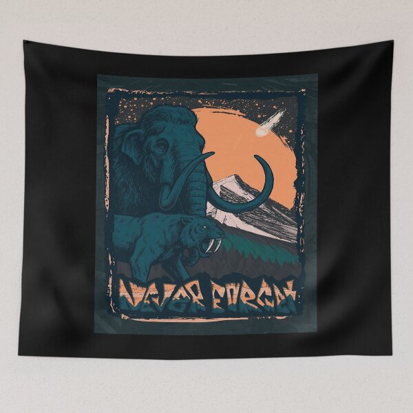 Item preview, Prehistoric Landscape with Mammoth and Saber-tooth designed and sold by Bkrayo.