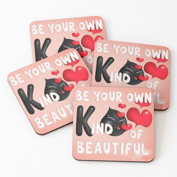 Item preview, Be Your Own Kind of Beautiful - Inspirational Typography - Cute Heart Graphic - Aesthetic Positivity Quote designed and sold by anandsiva2703.