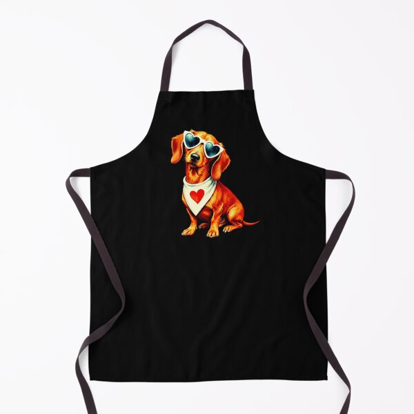 Item preview, Cute Dachshund Valentine Art Illustration designed and sold by VikArtStudio.