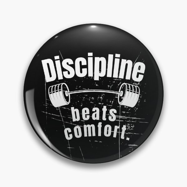 Item preview, Discipline beats comfort. Gym Fitness Motivation Quote designed and sold by TeeArtWorld.
