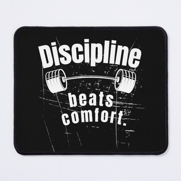 Item preview, Discipline beats comfort. Gym Fitness Motivation Quote designed and sold by TeeArtWorld.