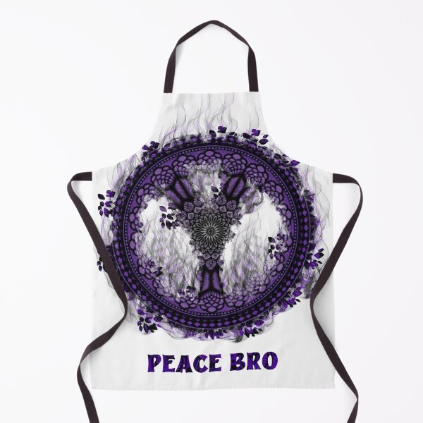 Item preview, Peace Bro – Mandala Peace Symbol with Smoke Effect designed and sold by Yatra graphics.