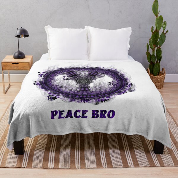 Item preview, Peace Bro – Mandala Peace Symbol with Smoke Effect designed and sold by Yatra graphics.
