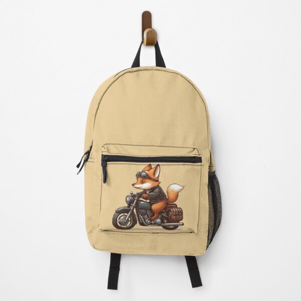 Item preview, “Cyberpunk Fox Rider – Neon Canyon Chase” designed and sold by Dogandesighn.