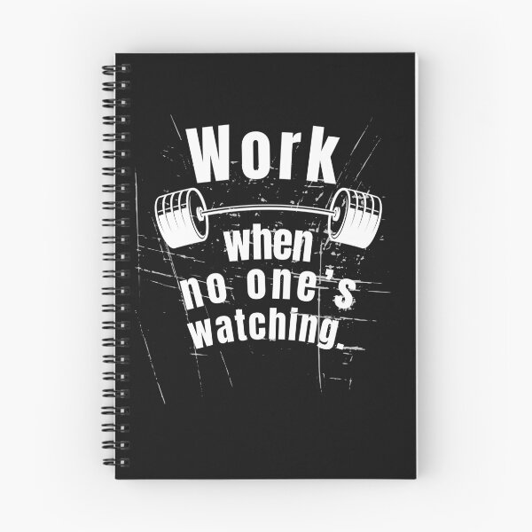 Item preview, Work when no one’s watching. Gym Fitness Motivation Quote designed and sold by TeeArtWorld.