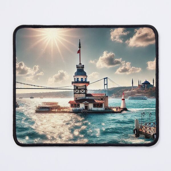 Item preview, Istanbul Maiden Tower Harbour Views designed and sold by Munzi Art.