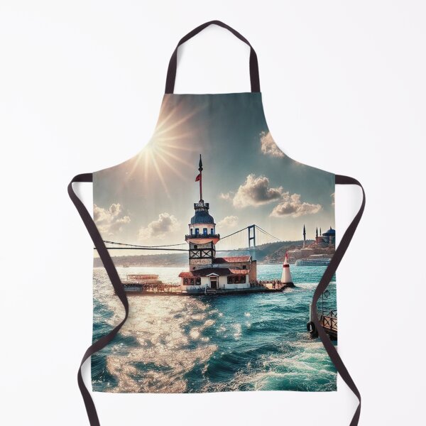 Item preview, Istanbul Maiden Tower Harbour Views designed and sold by Munzi Art.