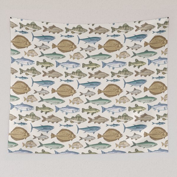 Item preview, Fishing Pattern designed and sold by hazywares.
