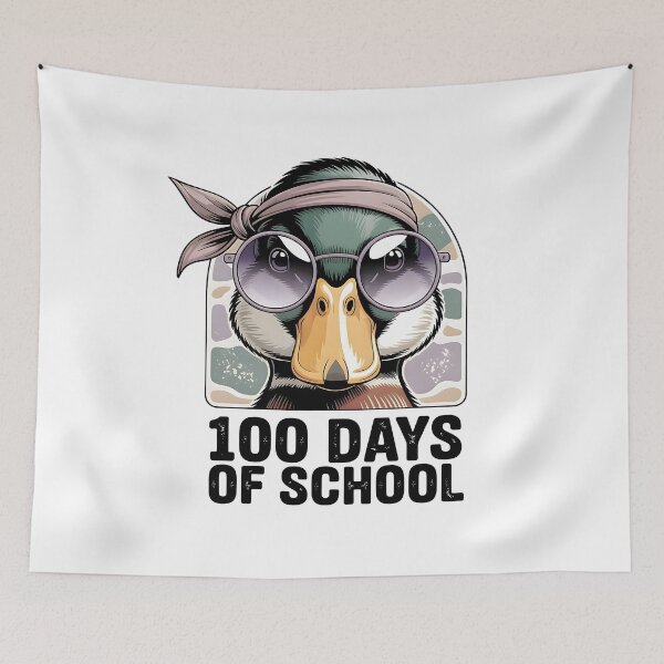 Item preview, Ducked' 100 Days of School designed and sold by Michaellan.