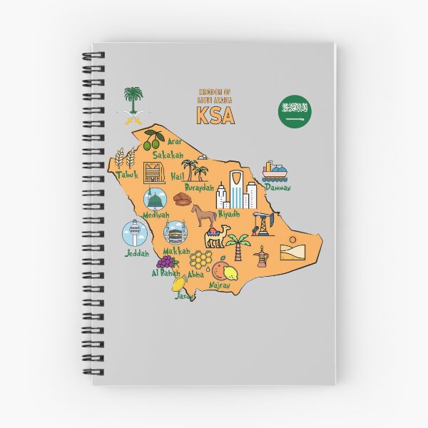 Item preview, Saudi Arabia Map, Landmarks & Heritage Guide designed and sold by mashmosh.