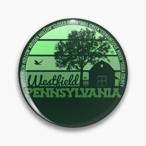 Item preview, Westfield Pennsylvania Sunset Retro Vintage Local Pride Logo designed and sold by CRHPOD20.