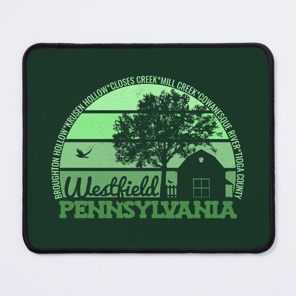 Item preview, Westfield Pennsylvania Sunset Retro Vintage Local Pride Logo designed and sold by CRHPOD20.