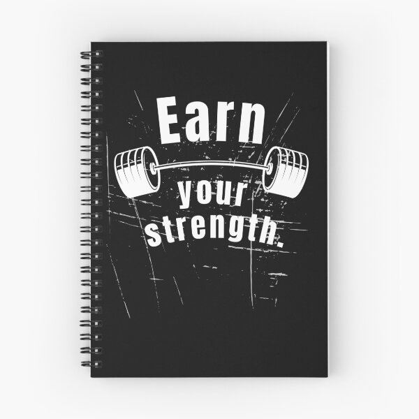 Item preview, Earn your strength. Gym Fitness Motivation Quote designed and sold by TeeArtWorld.