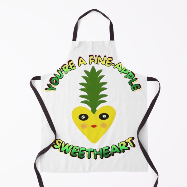 Item preview, Cute Heart Pineapple Face: Kawaii Tropical Valentine's Pun designed and sold by HopeAndHustle.