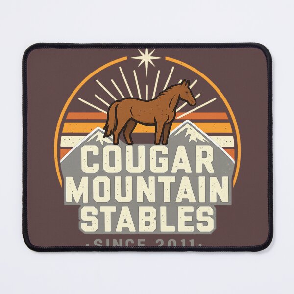 Item preview, Cougar Mountain Stables Vintage Horse Ranch Logo designed and sold by BlueDogDesign.