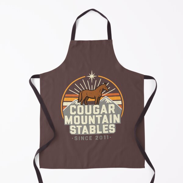 Item preview, Cougar Mountain Stables Vintage Horse Ranch Logo designed and sold by BlueDogDesign.