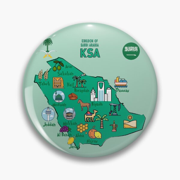 Item preview, Explore KSA, Illustrated Cultural Map designed and sold by mashmosh.